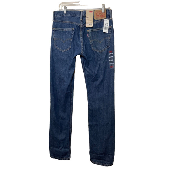 NWT Levis 505 Regular Fit Jeans Medium Blue 100% Cotton W30 L 34 - Picture 4 of 10
